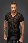 Leopard Flock T-Shirt H071 von Noir Handmade Alpha Collection kaufen - Fesselliebe