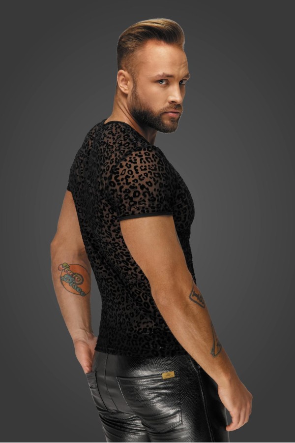 Leopard Flock T-Shirt H071 von Noir Handmade Alpha Collection kaufen | Fesselliebe