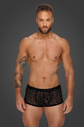 Leopard Flock Shorts H072 von Noir Handmade Aplpha Collection kaufen | Fesselliebe