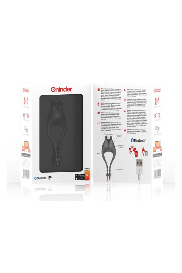 Pampa wiederaufladbarer Einstellbarer Vibratorring mit Klitorisstimulator 10 Geschwindigkeiten - mit kostenloser App von Oninder kaufen | Fesselliebe