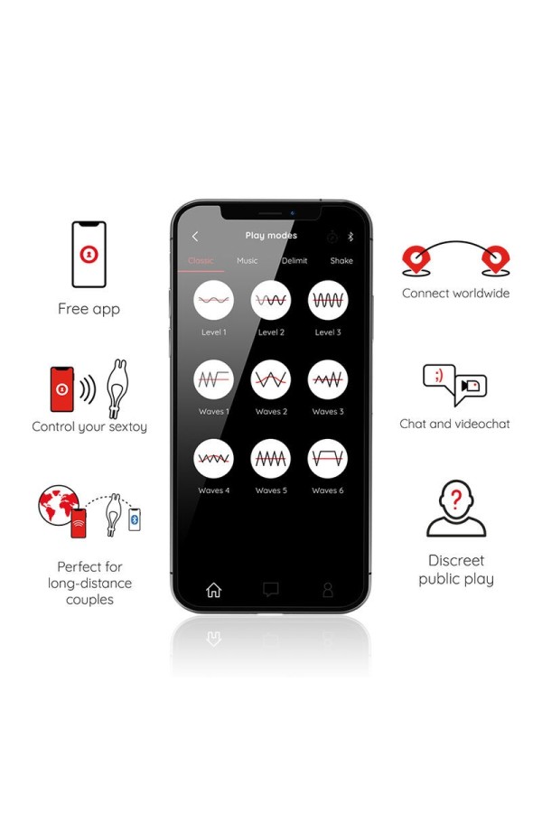 Pampa wiederaufladbarer Einstellbarer Vibratorring mit Klitorisstimulator 10 Geschwindigkeiten - mit kostenloser App von Oninder kaufen | Fesselliebe