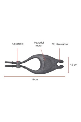 Pampa wiederaufladbarer Einstellbarer Vibratorring mit Klitorisstimulator 10 Geschwindigkeiten - mit kostenloser App von Oninder kaufen | Fesselliebe