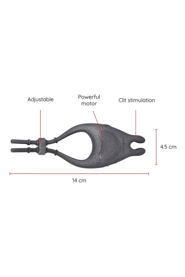 Pampa wiederaufladbarer Einstellbarer Vibratorring mit Klitorisstimulator 10 Geschwindigkeiten - mit kostenloser App von Oninder kaufen | Fesselliebe