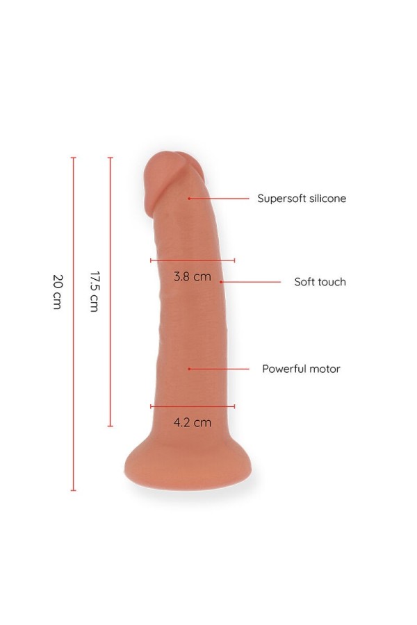 Mittlerer Bogotá-Vibratordildo mit 9 Geschwindigkeiten Natürlich 20 cm -O- 4.2 cm - mit kostenloser App von Oninder kaufen | Fesselliebe