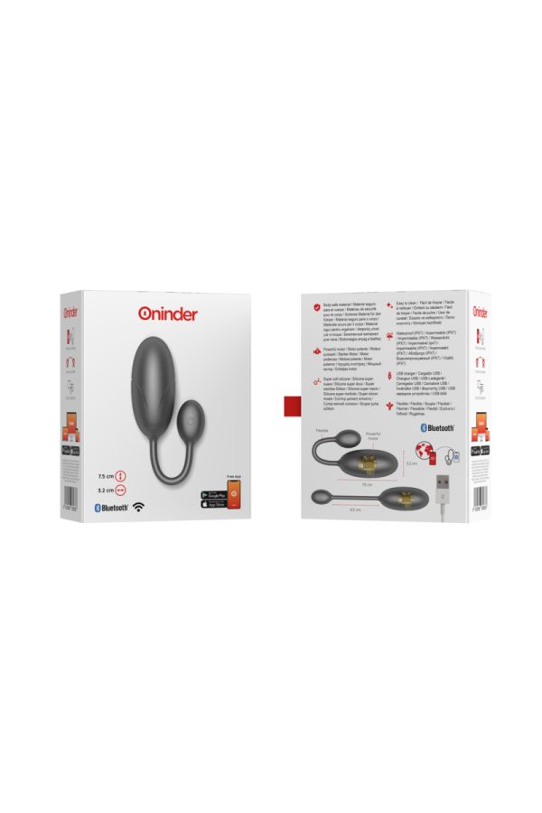 Tokyo Vibrierendes Ei Schwarz 7,5 X 3,2 cm mit kostenloser App von Oninder kaufen | Fesselliebe