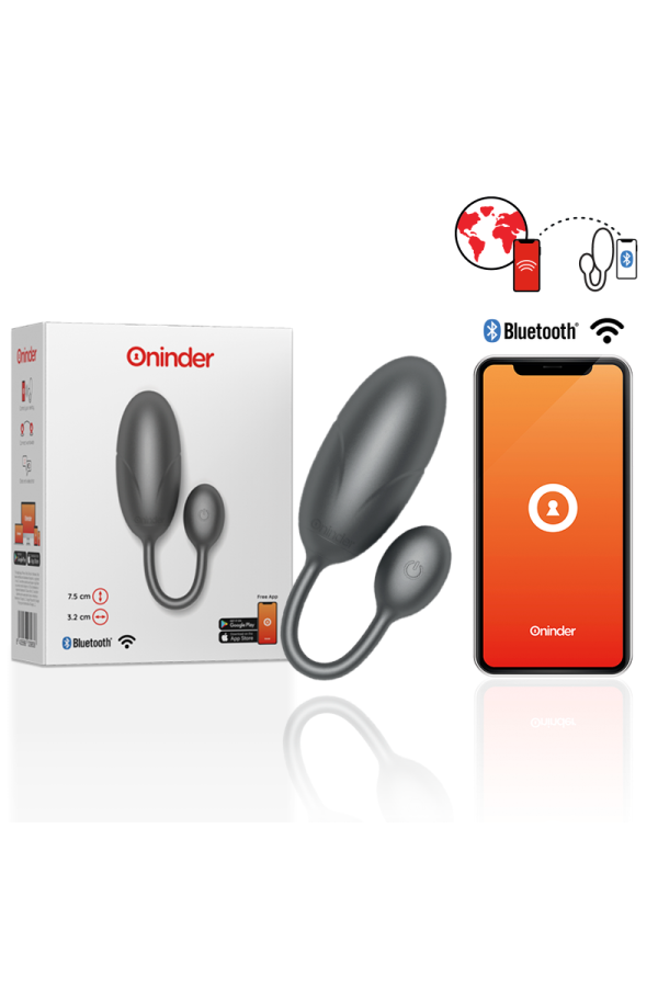 Tokyo Vibrierendes Ei Schwarz 7,5 X 3,2 cm mit kostenloser App von Oninder kaufen | Fesselliebe
