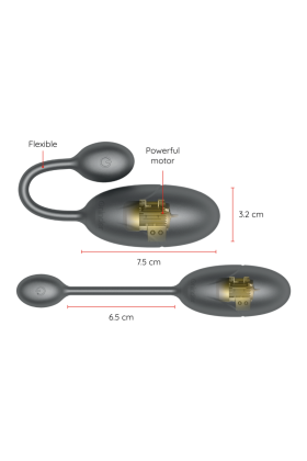 Tokyo Vibrierendes Ei Schwarz 7,5 X 3,2 cm mit kostenloser App von Oninder kaufen | Fesselliebe