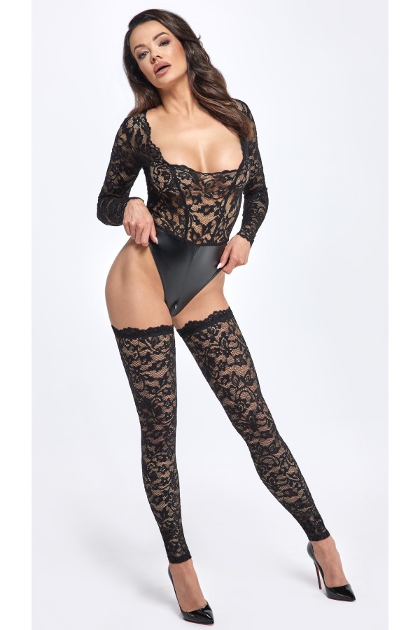 F327 Spitzenstrümpfe von Noir Handmade kaufen | Fesselliebe