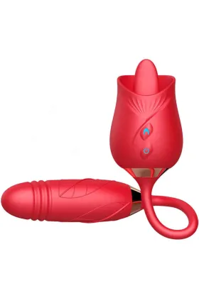 ARMONY - DELIGHT BLUMENVIBRATOR & STOßUNG MIT ROTER ZUNGE