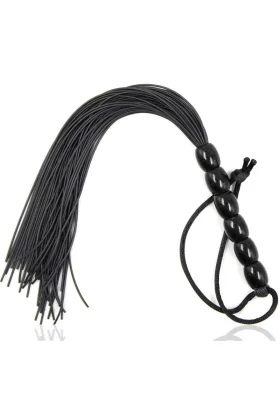 Gerippter Silikongriff Flogger 22 cm von Ohmama Fetish