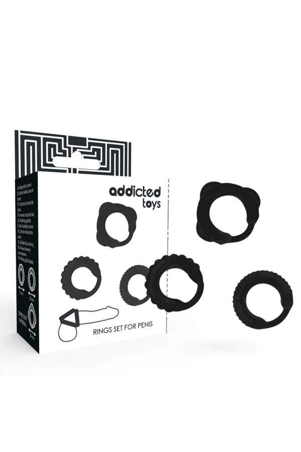 C-Ring-Set Schwarz von Addicted Toys