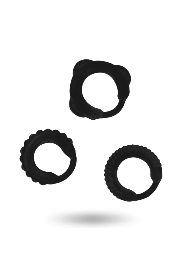 C-Ring-Set Schwarz von Addicted Toys