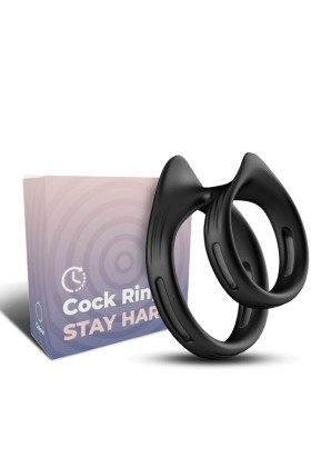 Dualring Doppelter Elastischer Ring Schwarz von Armony For Him kaufen | Fesselliebe