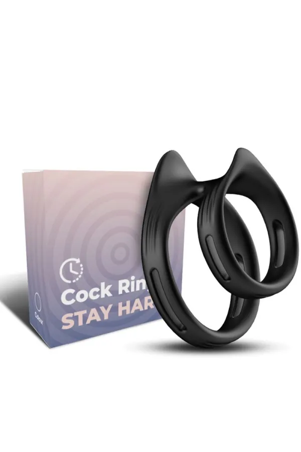 Dualring Doppelter Elastischer Ring Schwarz von Armony For Him kaufen - Fesselliebe