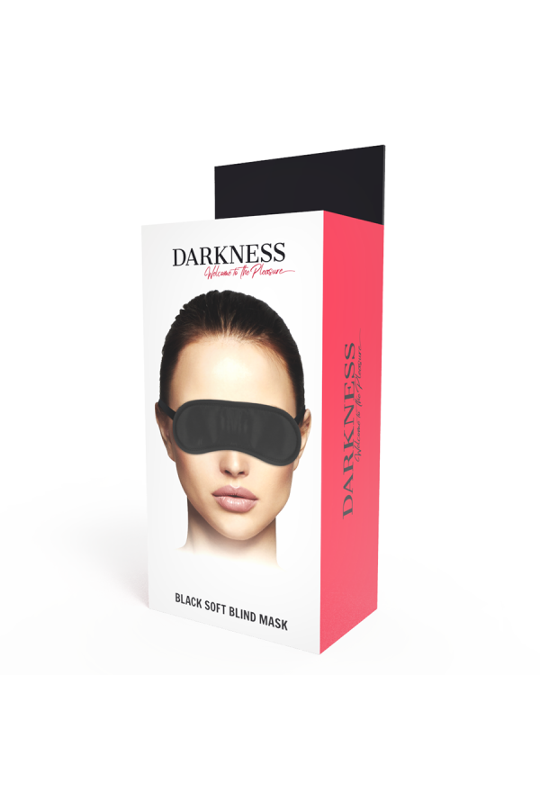 Gerade Schwarze Maske von Darkness Bondage kaufen | Fesselliebe