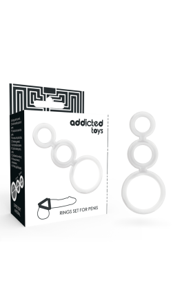 Ringset für Penis Transparent von Addicted Toys kaufen | Fesselliebe