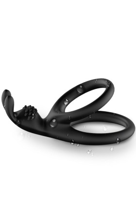 Tensy Doppelter Kaninchenring Schwarz von Armony For Him kaufen | Fesselliebe