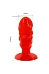 Plug Anal Unisex mit Saugnapf rot von Baile Anal kaufen - Fesselliebe