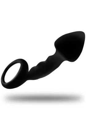 Gerippter Analplug mit Ring von Ohmama Anal