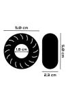 Super Flexibel Beständiger Ring 5cm Pr08 Schwarz von Powering kaufen - Fesselliebe