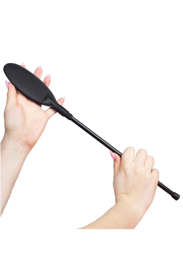 Schwarze Ovale Peitsche von Secretplay 100% Fetish kaufen | Fesselliebe