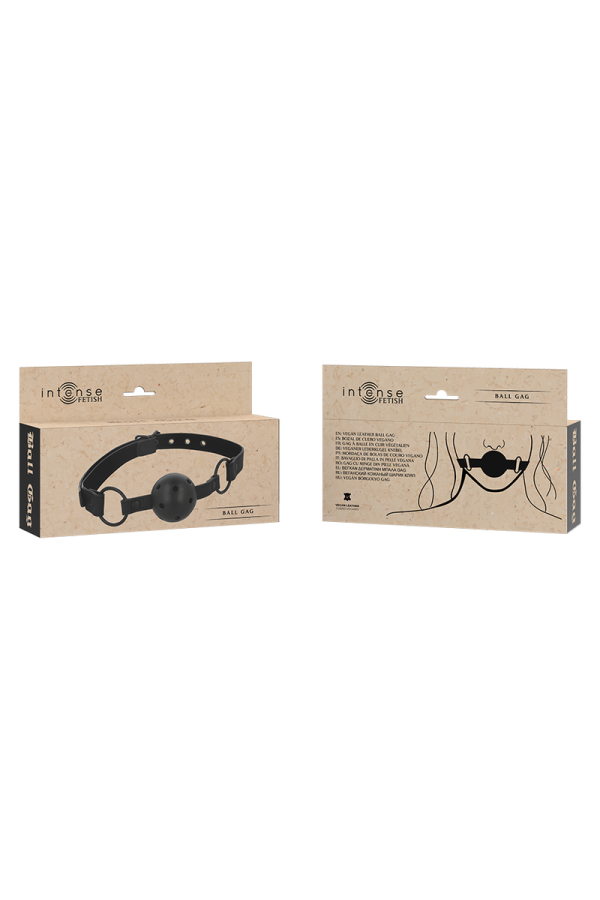 Fetish Ballknebel aus Veganem Leder von Intense Fetish kaufen | Fesselliebe