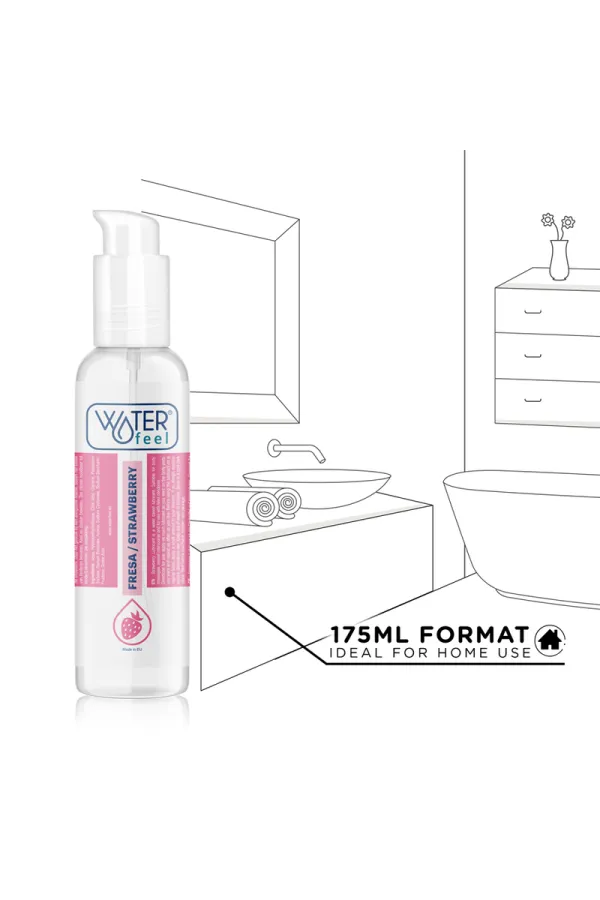 Erdbeer-Aroma Gleitmittel auf Wasserbasis 175 ml von Waterfeel kaufen - Fesselliebe