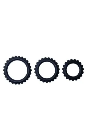 Titan Set 3stk Cockring Schwarz 2.8 + 2.4 + 1.9 cm von Baile For Him