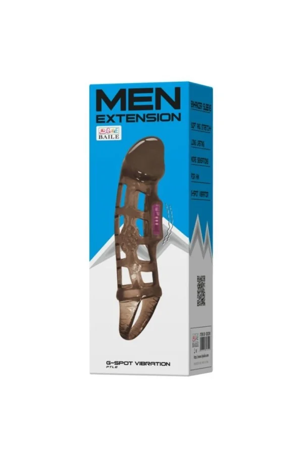 Funda Verlängerung Penis mit Vibration & Strap 13.5 Cm von Baile For Him kaufen - Fesselliebe