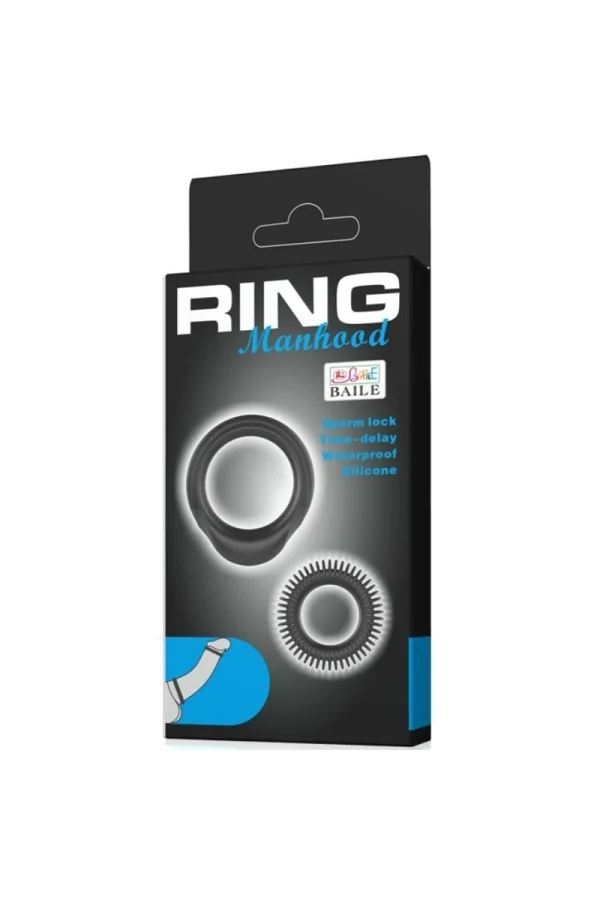 Kit 2 Slilikon Ring Manhood von Baile For Him kaufen - Fesselliebe