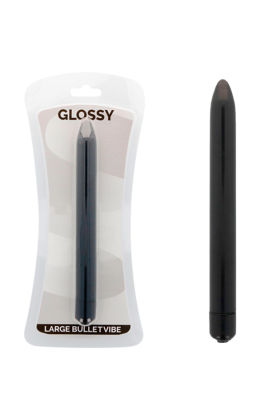Schlanker Vibrator Schwarz von Glossy kaufen | Fesselliebe