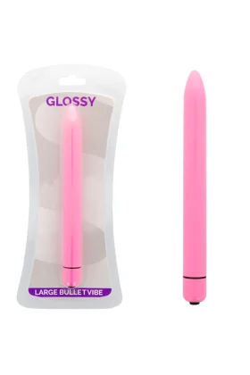 Schlanker Vibrator Deep Rose von Glossy