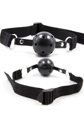 Schwarzer Stoff Atmungsaktiver Ballknebel von Ohmama Fetish kaufen | Fesselliebe
