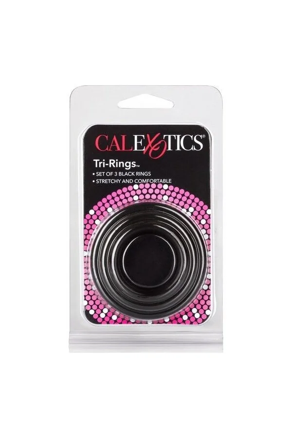 Calex Tri-Ringe schwarz von California Exotics kaufen - Fesselliebe