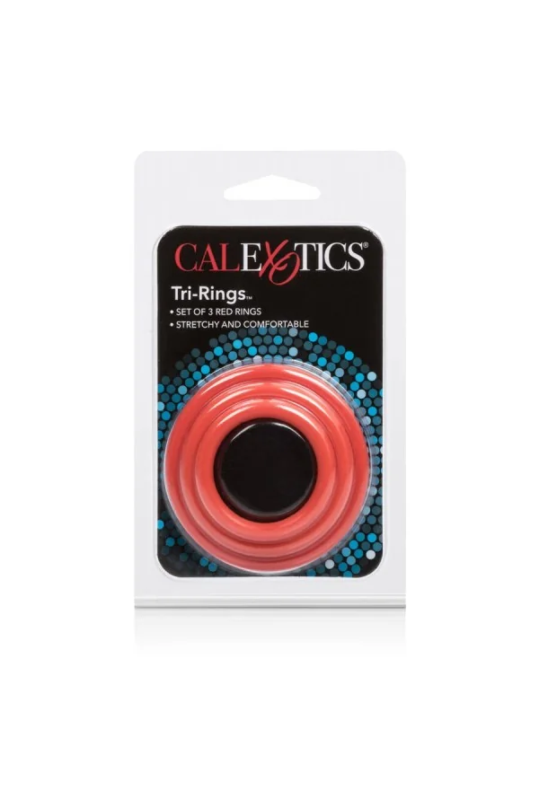 Calex Tri-Ringe rot von California Exotics kaufen - Fesselliebe