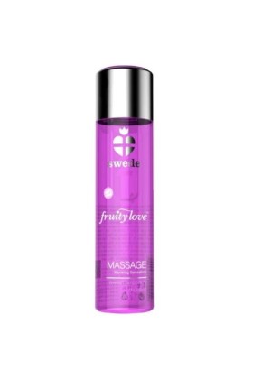 Fruity Love Massageöl mit Wärmendem Effekt, Rosa Himbeere und Rhabarber 60 ml von Swede kaufen | Fesselliebe