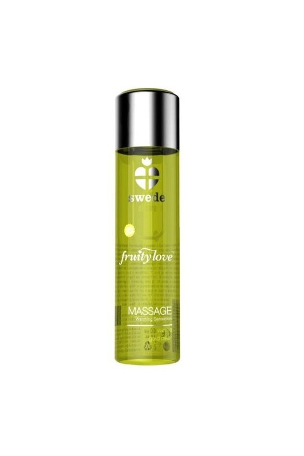 Fruity Love Massageöl mit Wärmendem Effekt, Vanille und Goldbirne 60 ml. von Swede kaufen | Fesselliebe