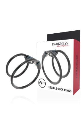 Doppelter Flexibler Penisring von Darkness Sensations kaufen | Fesselliebe