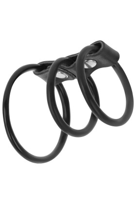 Set aus 3 Flexiblen Penisringen von Darkness Bondage kaufen | Fesselliebe