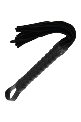 Schwarze Bondage-Peiste mit Ledergriff von Darkness Sensations kaufen | Fesselliebe