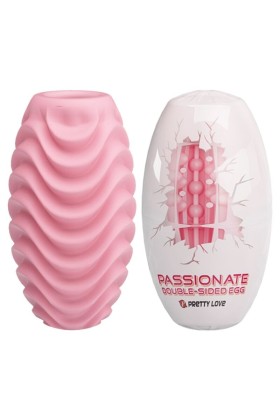Rosa Doppelseitiges Masturbator-Ei von Pretty Love Male kaufen | Fesselliebe