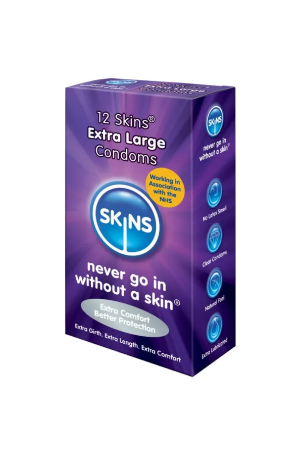 Skins Kondome Extra Gross 12 Stück von Skins kaufen - Fesselliebe