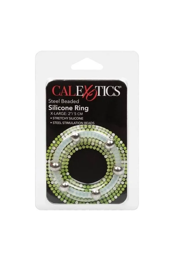 Calex Steel Beaded Silikon Ring Xl von California Exotics kaufen - Fesselliebe