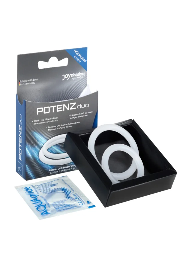 Potenz Duo Ringe Mittel weiss von Joydivision kaufen - Fesselliebe