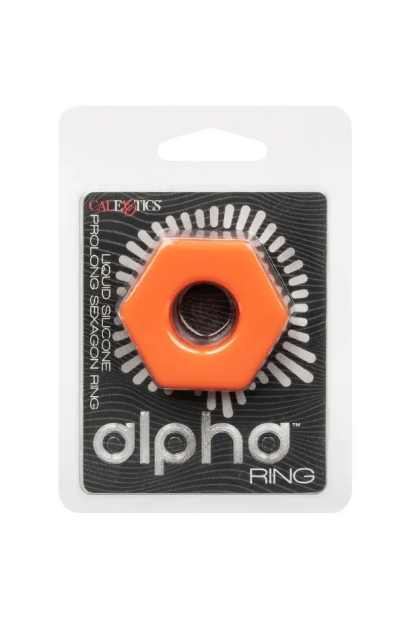 Alpha Prolong Sexagon Ring Orange von Calexotics