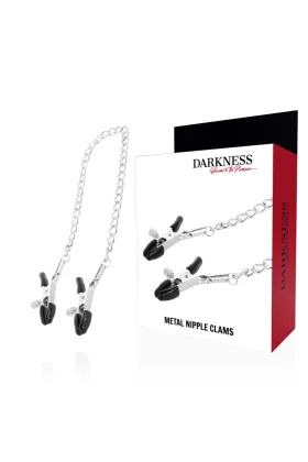 Einstellbare Nippelklemmen aus Metall von Darkness Sensations