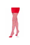 Weiss/Rot Gestreifte Strumpfhosen von Leg Avenue Hosiery kaufen - Fesselliebe