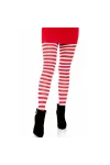 Weiss/Rot Gestreifte Strumpfhosen von Leg Avenue Hosiery kaufen - Fesselliebe