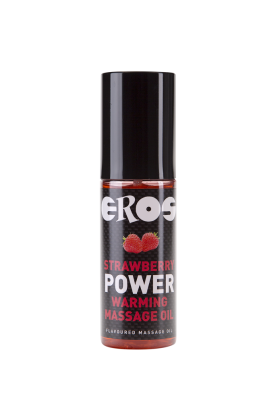 Erdbeer Leistungswrmendes Massageöl von Eros Power Line kaufen | Fesselliebe
