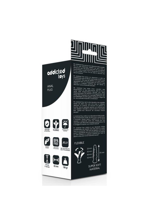 Analplug 17 cm Schwarz von Addicted Toys kaufen | Fesselliebe
